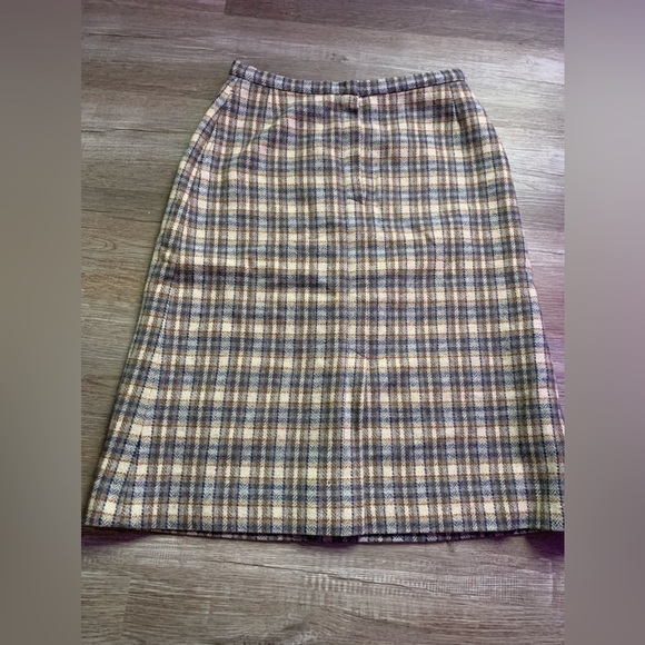 VTG Pendleton Knockabouts Plaid Skirt Pleated Skirt Multi Color Layered Size M L - Picture 2 of 11